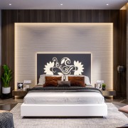 Bedback With Luxurious Decor