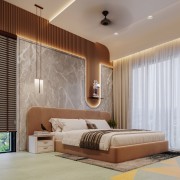 Modern Earth-Tone Bedroom
