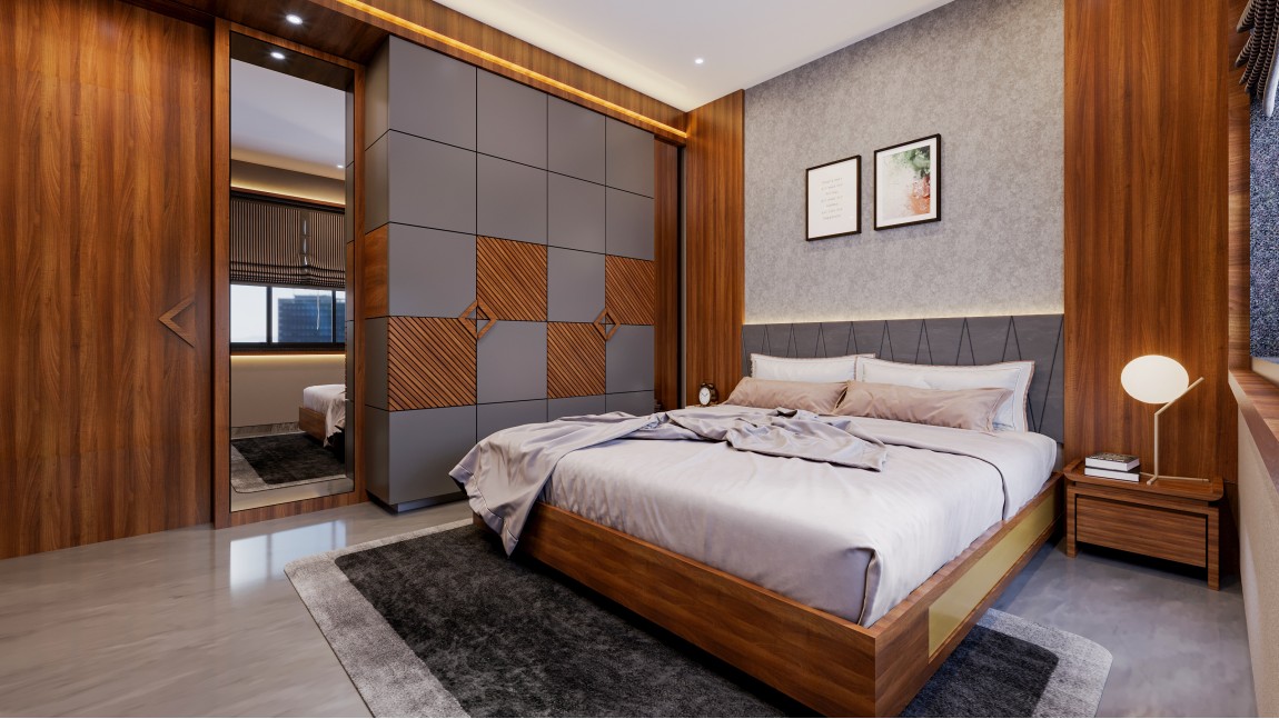 Wide Decent Bedroom Interior design