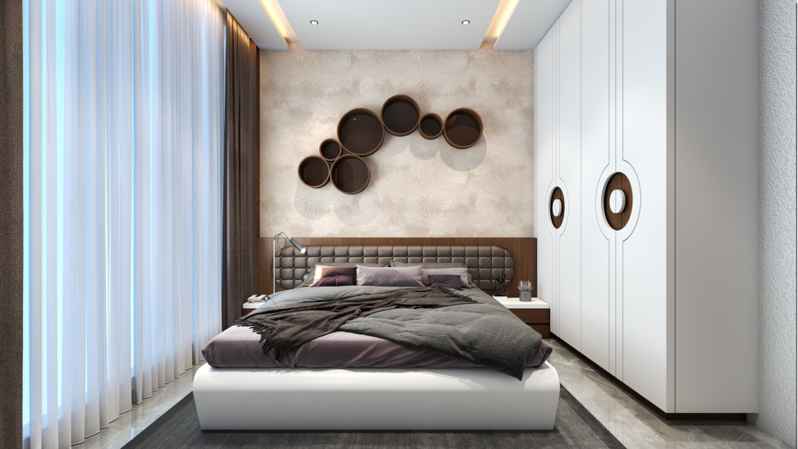 Simple Contemporary Designed Bedroom