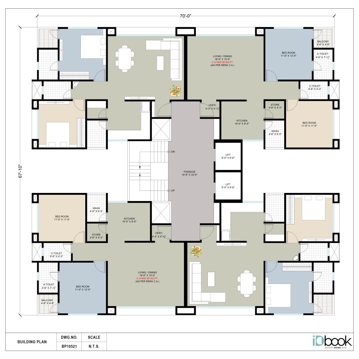 Apartment Layout for Family of four