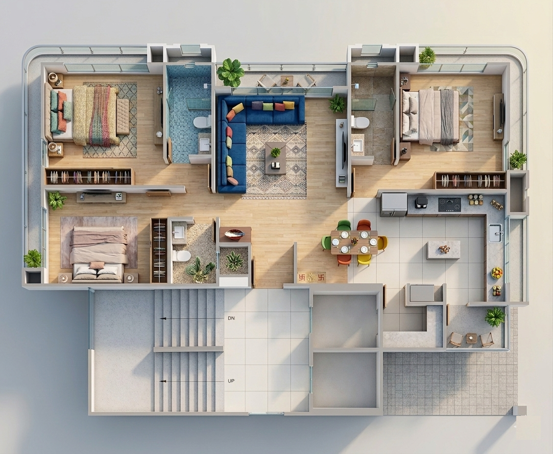 Linea Compact 3BHK