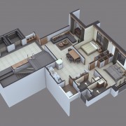 Small 2BHK Apartment Plan