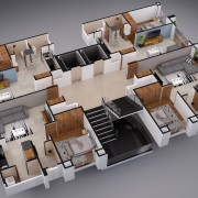 Functionally designed 1BHK apartment