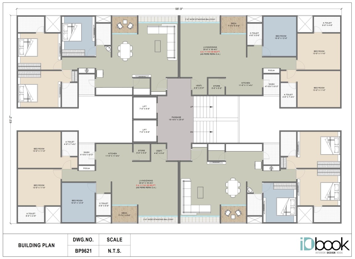 Free Floating Residential Layout planning