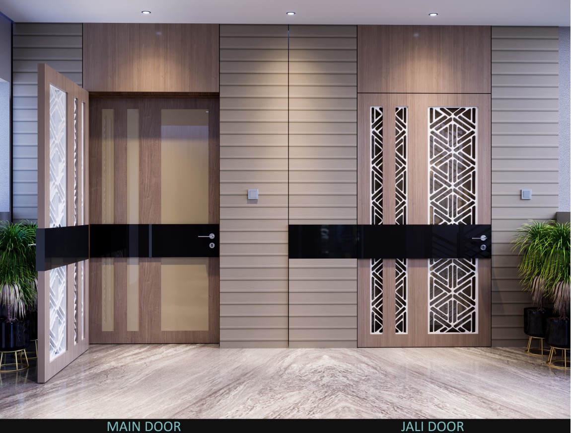 Captivating Entry-Jali Door Concept