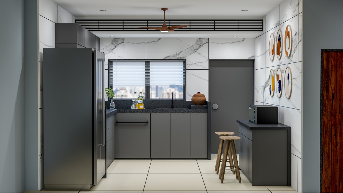 Mono-Contrast Kitchen Design