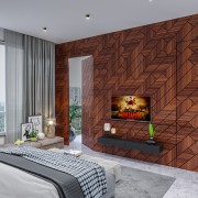 Diagonal Wall Paneling