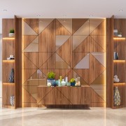 Diagonal Geometric Wall design