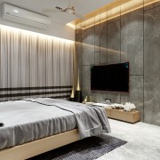 Gleaming Grey Bed room