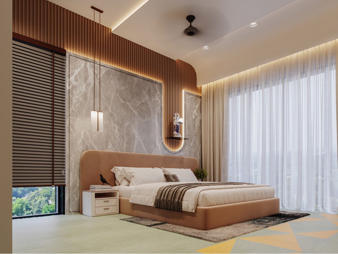 Modern Earth-Tone Bedroom