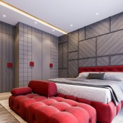 Cinematic bedroom interior design