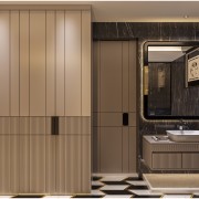 The Gilded Stone Bathroom