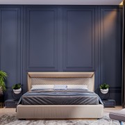 Bedback With modern interpretation of ancient Roman Style