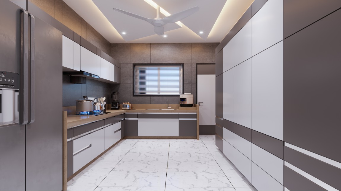 Pretty Grey Kitchen Design