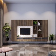 TV Unit With Luxury Decor