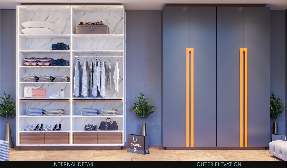 Impressive Yet Elegant Wardrobe Design