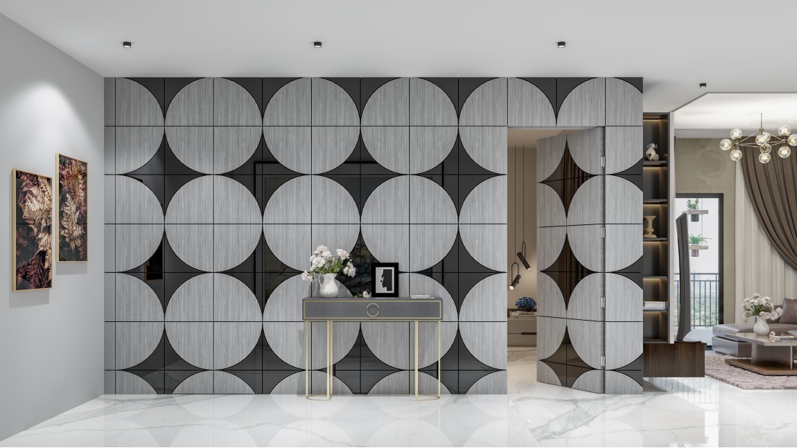 Artistic Wall Paneling Design