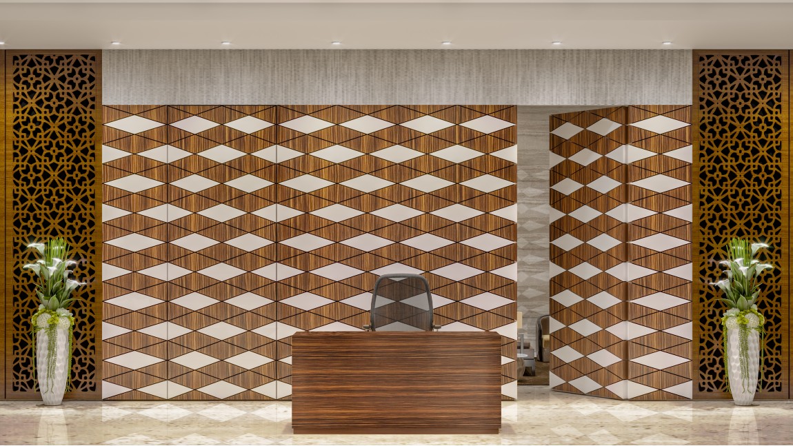 Geometric Wall Paneling 